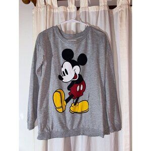Disney grey Mickey Mouse crewneck size small